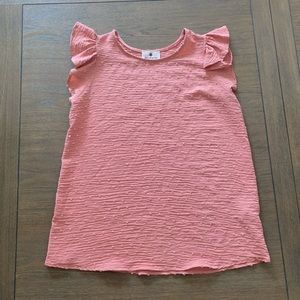 Ruffle sleeved T-shirt